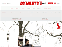 Tablet Screenshot of dynastyclothingstore.com